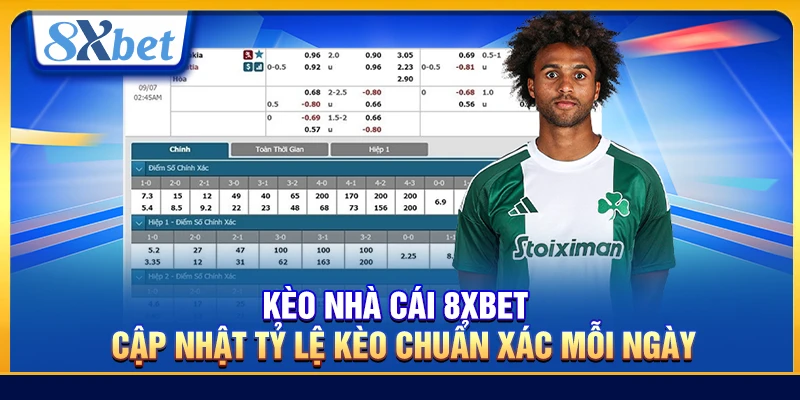 Kèo Nhà Cái 8xbet – Cập Nhật Tỷ Lệ Kèo Chuẩn Xác Mỗi Ngày