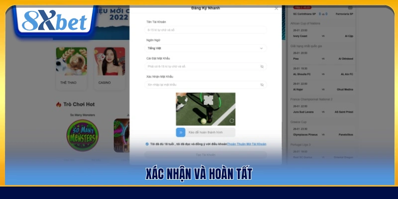 Rà soát thông tin và hoàn tất quá trình đăng ký