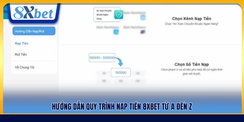 Hướng dẫn chi tiết các bước nạp tiền 8xbet đầy đủ 