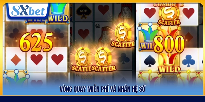 Tính năng free spin kèm hệ số nhân thưởng
